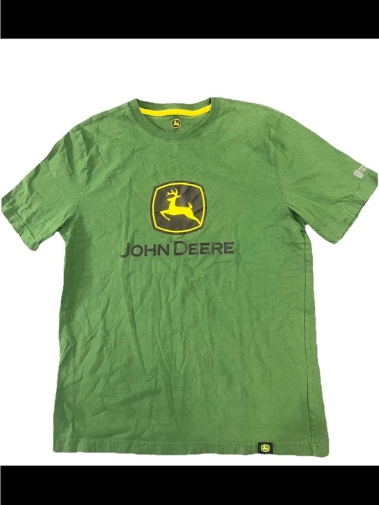 John Deere Licensed T-shirt Size M John Deere Green Tractor Memorabilia Farmer